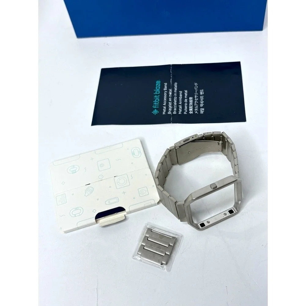 FitBit Blaze Metal Smart Watchband with Frame FB159MLSR Stainless‎ Steal NEW